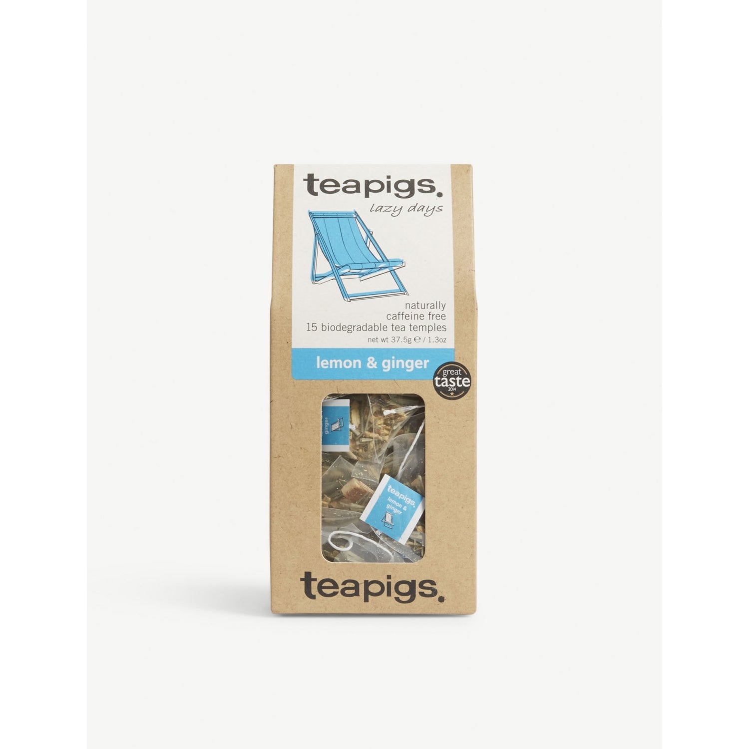 Lemon and ginger tea temples 5g, imported from the UK