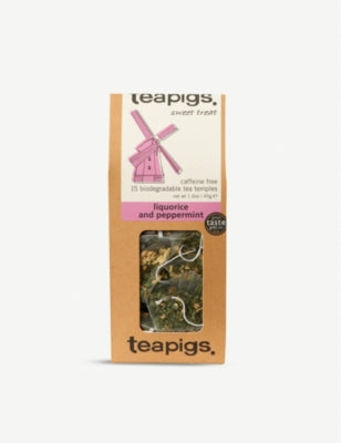 Liquorice and peppermint tea box of 15 (British brand)