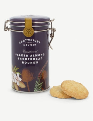 Cartwright & Butler flaked almond shortbread biscuits 200g, UK version