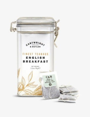 Cartwright and Butler English Breakfast tea bags 45g, imported from the UK