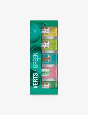 Kusmi Tea green tea sampler set 5 x 25g (British brand)