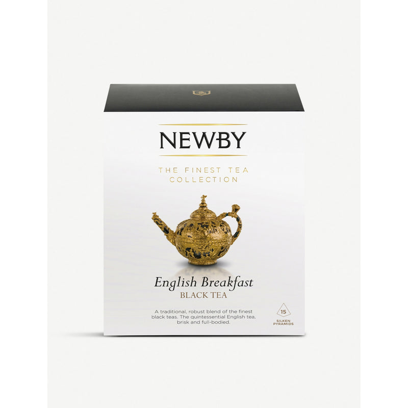 Newby Teas English Breakfast pyramid tea bags box of 15 - British product