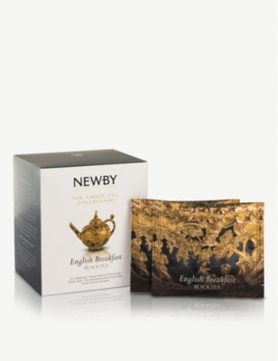 Newby Teas English Breakfast pyramid tea bags box of 15 - British product