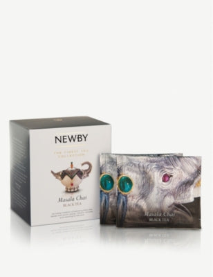 Newby Teas Masala Chai pyramid tea bags box of 15, UK version
