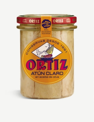 Ortiz yellowfin tuna fillets in olive oil 220g (British brand)