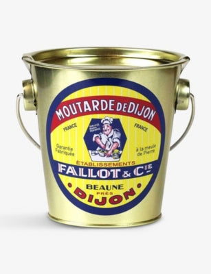 Fallot Dijon mustard metal bucket gift pack 450g, imported from the UK