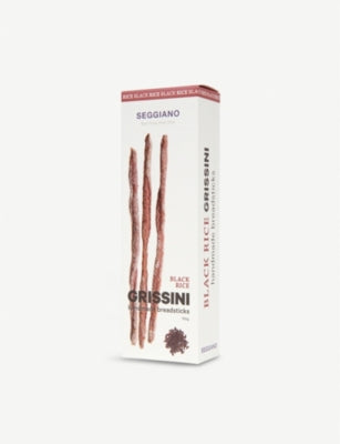 Seggiano black rice grissini 150g, imported from the UK