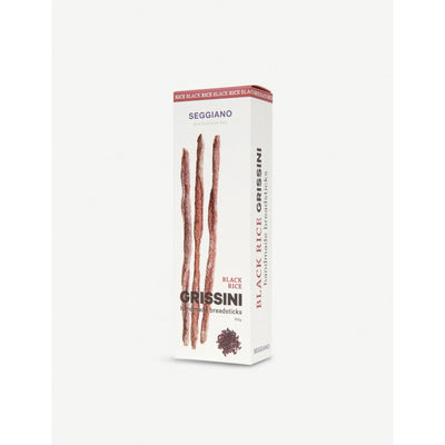 selfridges Seggiano Black Rice Grissini Breadsticks 150g- Buy online at McGrocer
