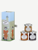 Tiptree Beefeater trio of mini jams gift set 400g, imported from the UK