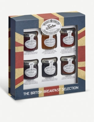 Tiptree British breakfast condiment selection with conserves and sauces (British brand)