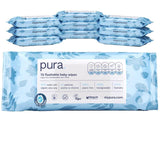 Pura Flushable Eco Baby Wipes Multipack   10 x 70 per pack GOODS M&S   