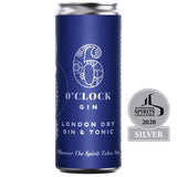 6 O'clock Gin London Dry Gin & Tonic   250ml GOODS M&S   