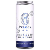 6 O'clock Gin Light & Low Gin & Tonic   250ml GOODS M&S   