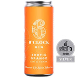 6 O'clock Gin Exotic Orange Gin & Tonic   250ml GOODS M&S   