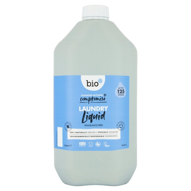 Bio-D Fragrance Free Laundry Liquid   5L