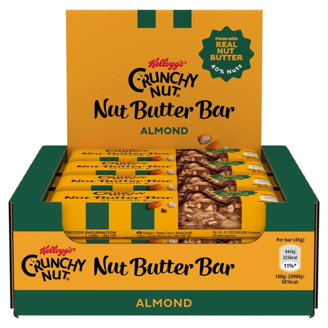 Kellogg's Crunchy Nut Nut Butter Bars Almond   12 x 45g GOODS M&S   