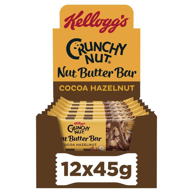 Kellogg's Crunchy Nut Nut Butter Bars Cocoa Hazelnut   12 x 45g GOODS M&S   