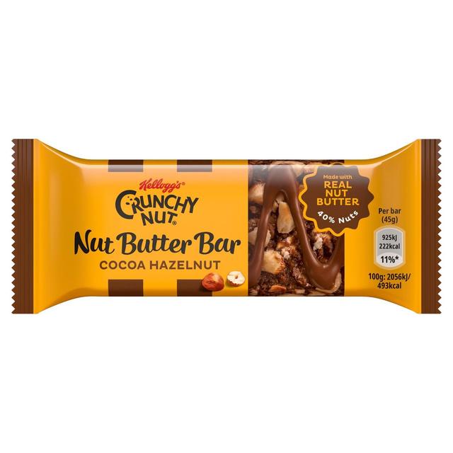 Kellogg's Crunchy Nut Nut Butter Bars Cocoa Hazelnut   12 x 45g