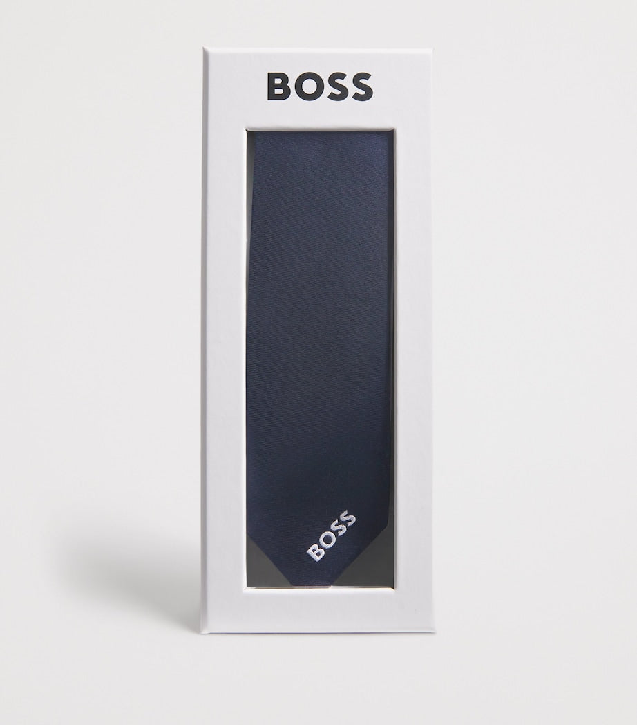 BOSS Kidswear Logo clip-on tie - British product