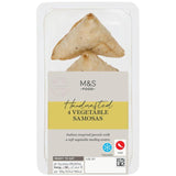 M&S Handcrafted 4 Vegetable Samosas   120g GOODS M&S   