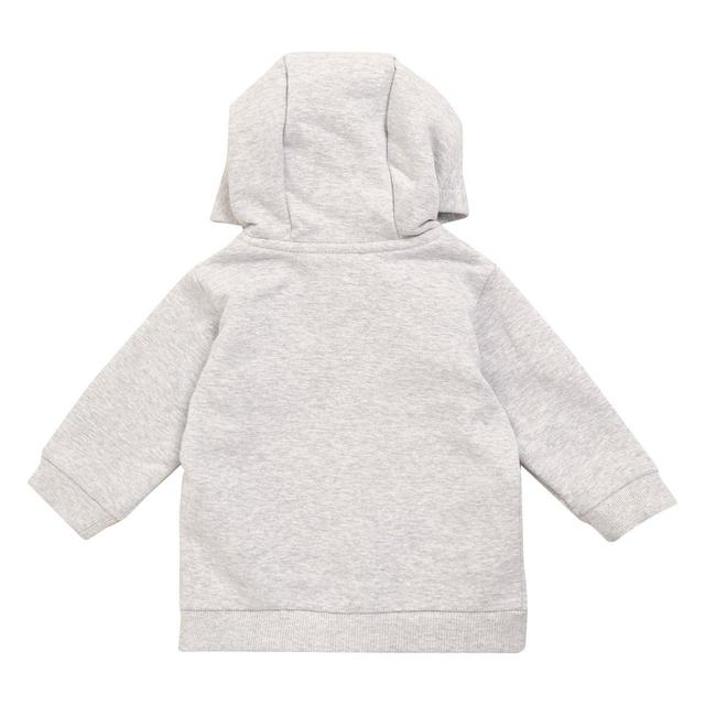 M&S Unisex Cotton Zip Hoodie 0-3 Months Grey Marl GOODS M&S   