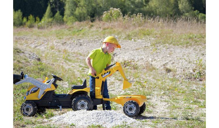 Smoby Tractor and Trailor Ride On GOODS Argos