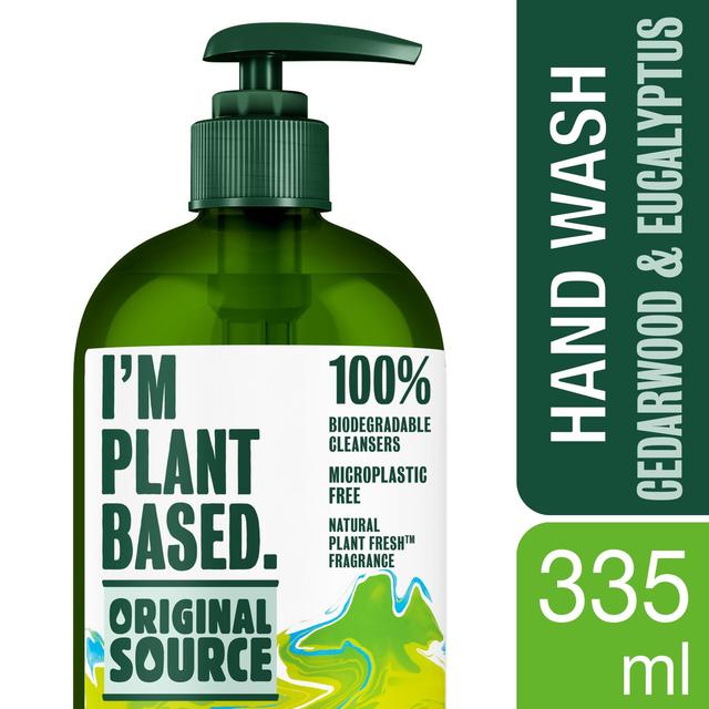 Original Source I'm Plant Based Cedarwood and Eucalyptus Handwash   335ml GOODS M&S   