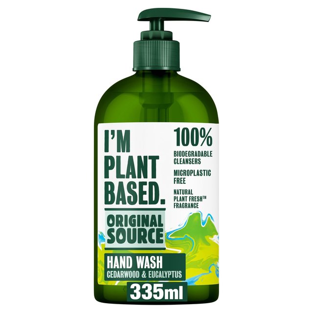 Original Source I'm Plant Based Cedarwood and Eucalyptus Handwash   335ml GOODS M&S   