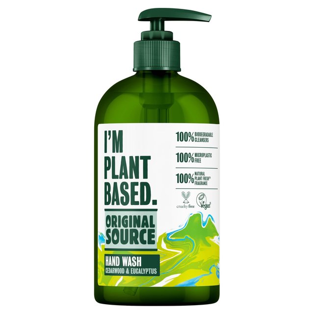 Original Source I'm Plant Based Cedarwood and Eucalyptus Handwash   335ml GOODS M&S   