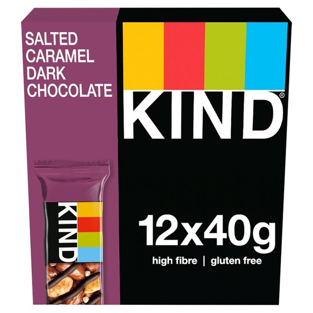 KIND Salted Caramel Dark Chocolate 12 Pack   12 x 40g