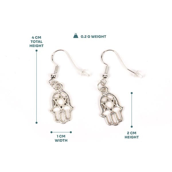 Myga Hamsa earrings made of zinc alloy, UK version