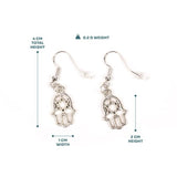 Myga Hamsa earrings made of zinc alloy, UK version