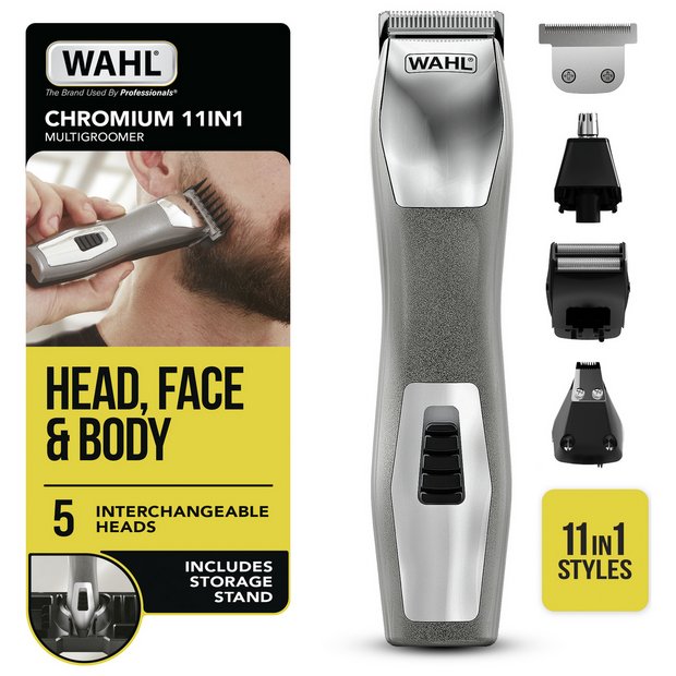 Wahl Chromium beard trimmer grooming kit, UK version
