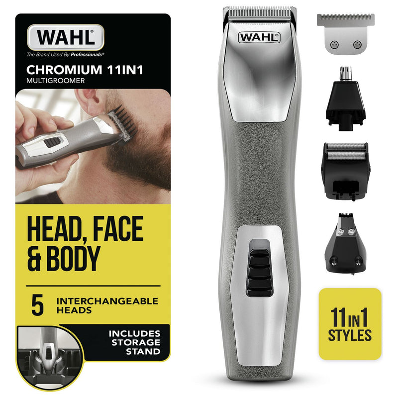 Wahl Chromium beard trimmer grooming kit, UK version