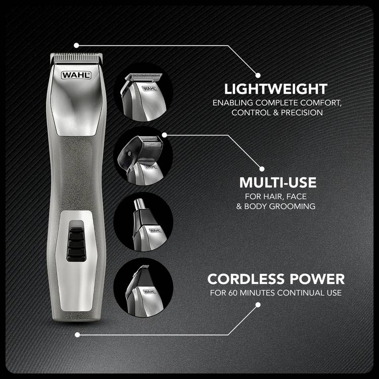 Wahl Chromium beard trimmer grooming kit, UK version