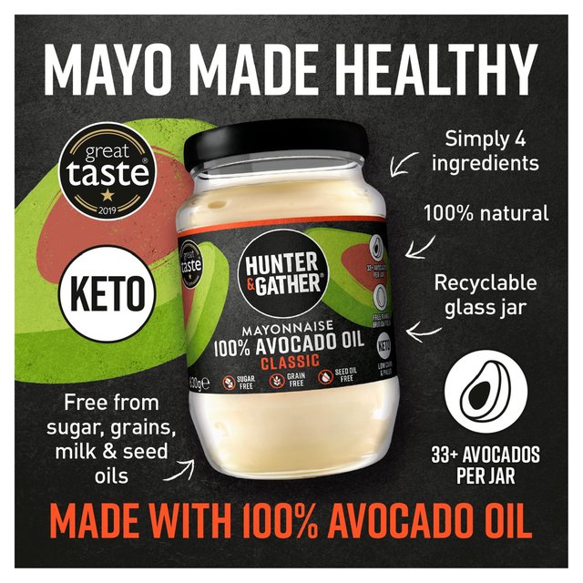 Hunter & Gather Avocado Oil Mayonnaise Classic Large   630g