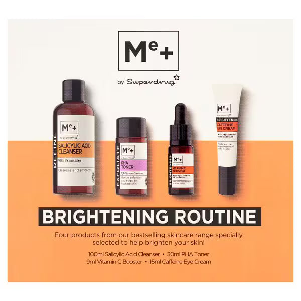 Me+ Brightening Routine Gift Box Skincare Set, imported from the UK