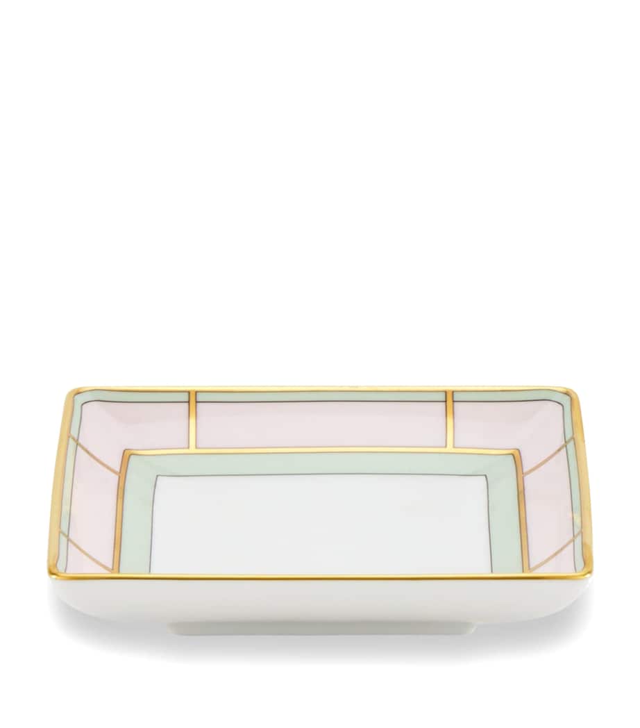GINORI 1735 porcelain Colonna Diva Square change tray 13.5cm, UK version