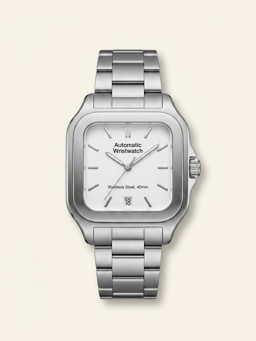 Cartier Santos titanium automatic watch, UK version