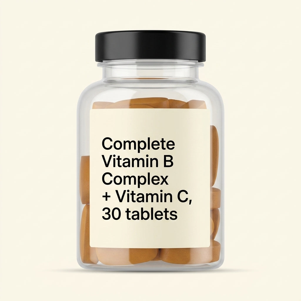 Holland & Barrett super strength B complex with vitamin C 30 tablets, imported from the UK