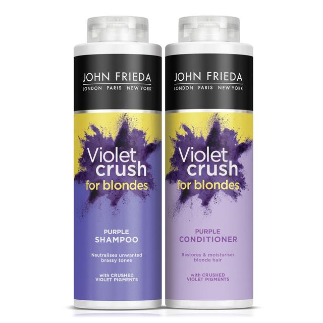 John Frieda Sheer Blonde Correcting Purple Shampoo & Conditioner Twin Pack   2 x 500ml