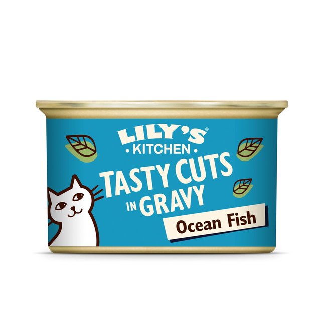 Lily's Kitchen Tasty Cuts in Gravy - Ocean Fish Wet Food for Cats   85g GOODS M&S   