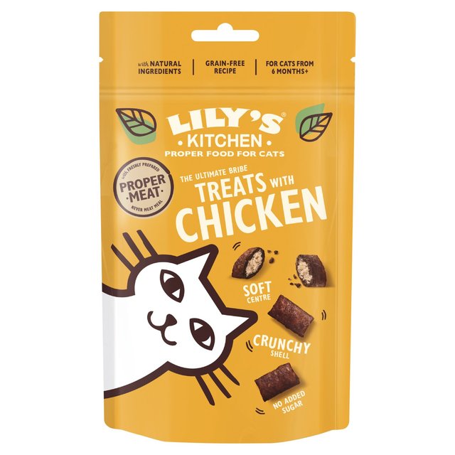 Lily's Kitchen Chicken Pillow Treats for Cats   60g