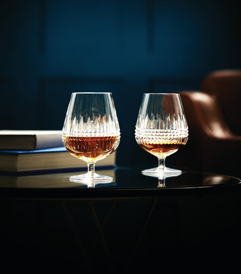 Waterford Lismore Diamond brandy balloon glasses set of two 510ml (British brand)