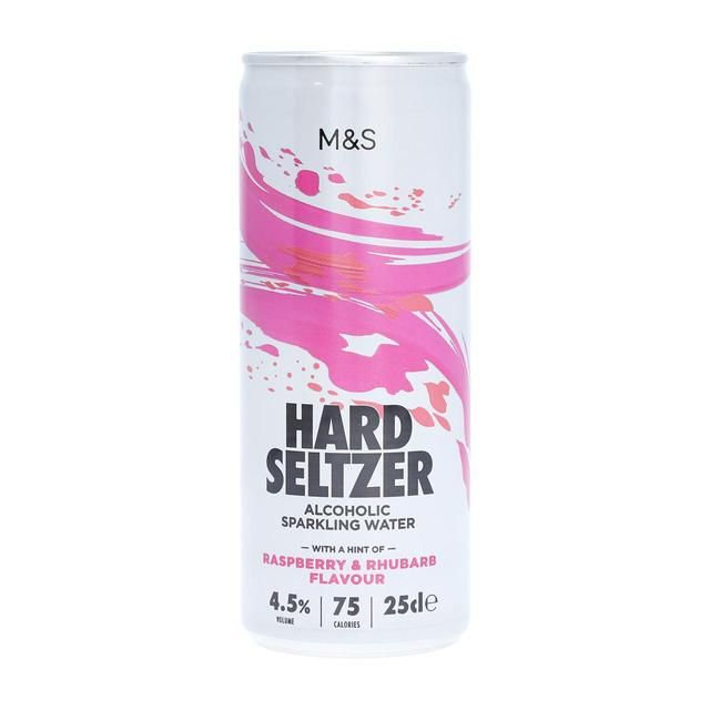 M&S Hard Seltzer Raspberry & Rhubarb   250ml GOODS M&S   