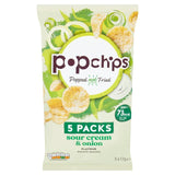 popchips Sour Cream & Onion Multipack Crisps   5 per pack GOODS M&S   