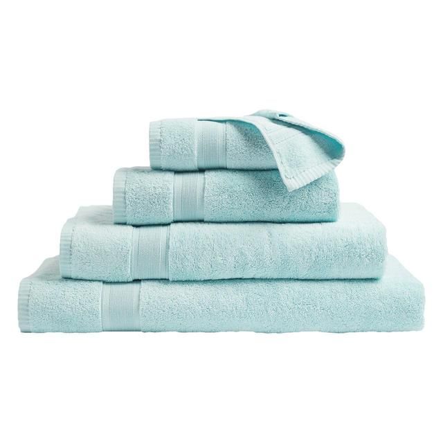 M&S Super Soft Antibacterial Cotton Bath Towel Duck Egg