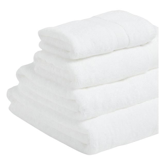 M&S Super Soft Antibacterial Cotton Bath Towel White GOODS M&S   