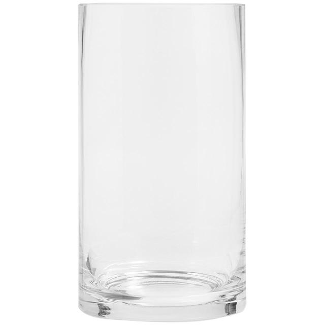 M&S Large Cylinder Flower Vase Clear GOODS M&S   