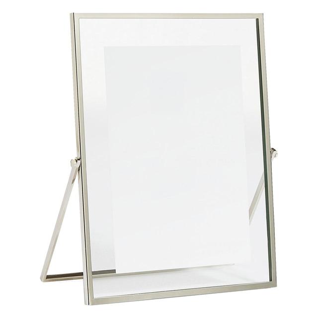 M&S Skinny Easel Photo Frame 5x7 inch Silver GOODS M&S   